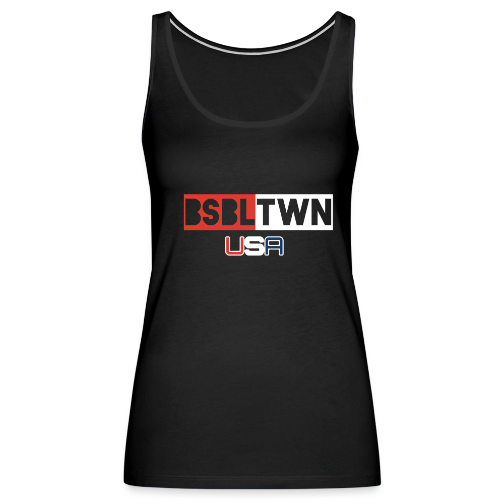 Women’s Premium BSBLTWN Tank Top - black