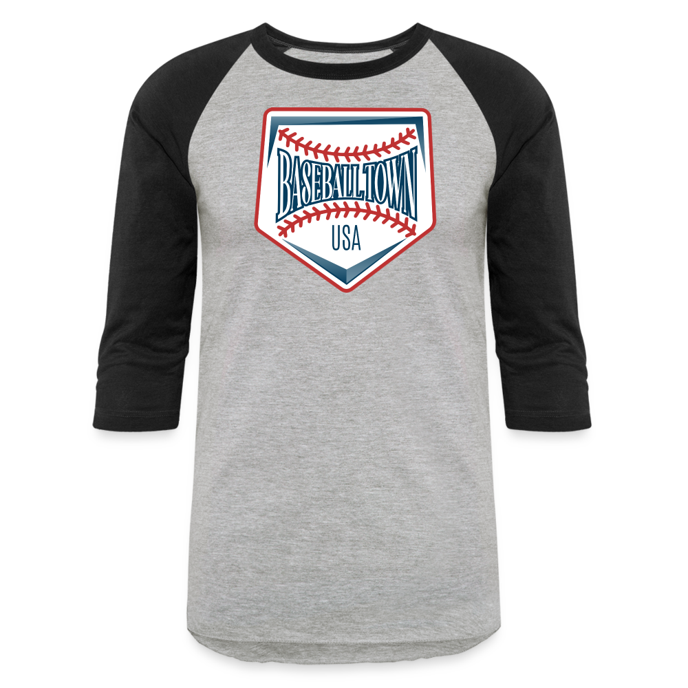 Baseball T-Shirt - heather gray/black