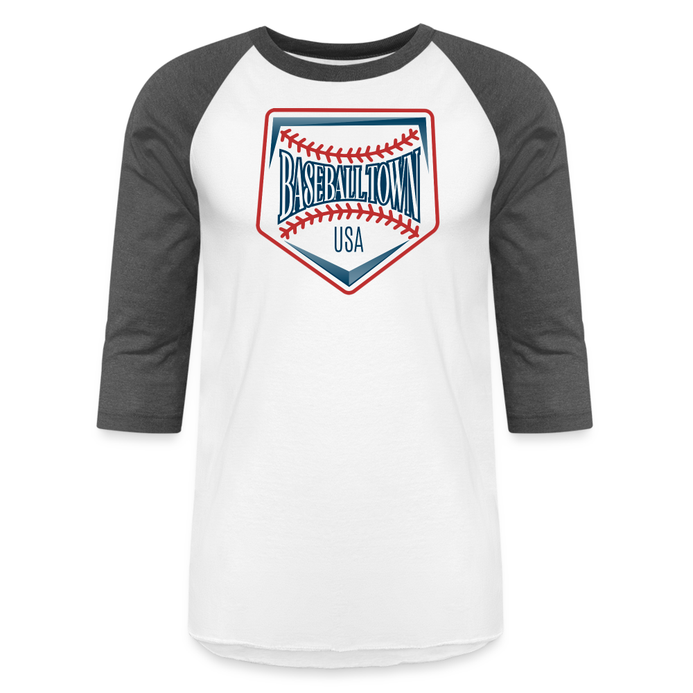Baseball T-Shirt - white/charcoal