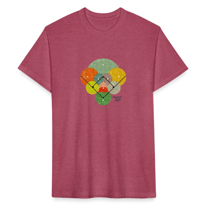 "Priorities" - heather burgundy